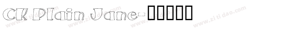 CK Plain Jane字体转换